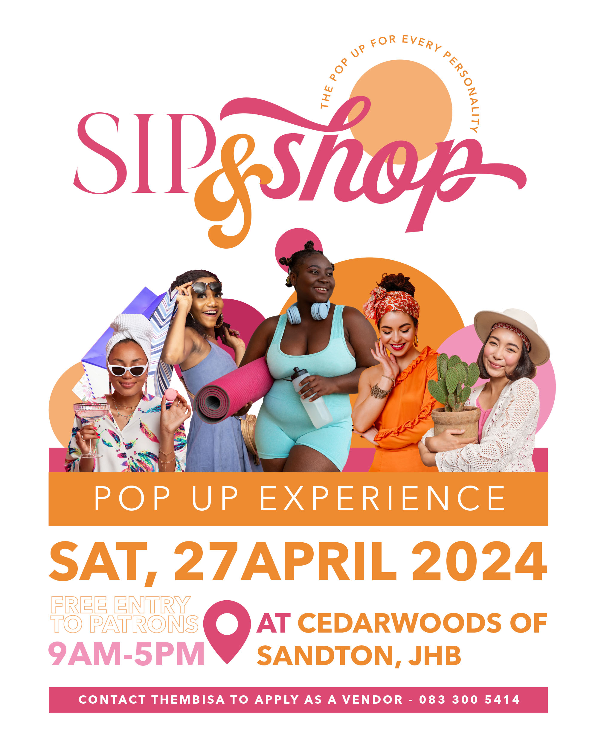 SIP & SHOP POP UP Vendor SA